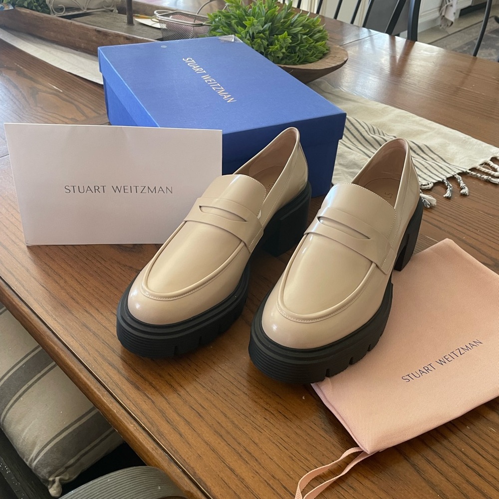 Stuart Weitzman Cream Loafers for Women